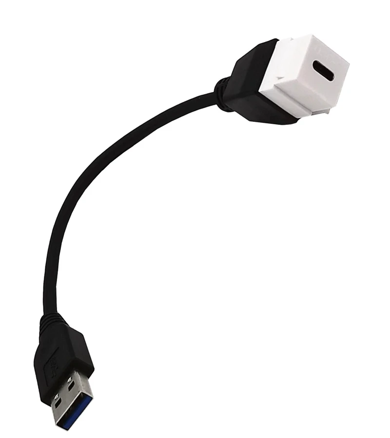 Vista lateral del cable adaptador de 20cm