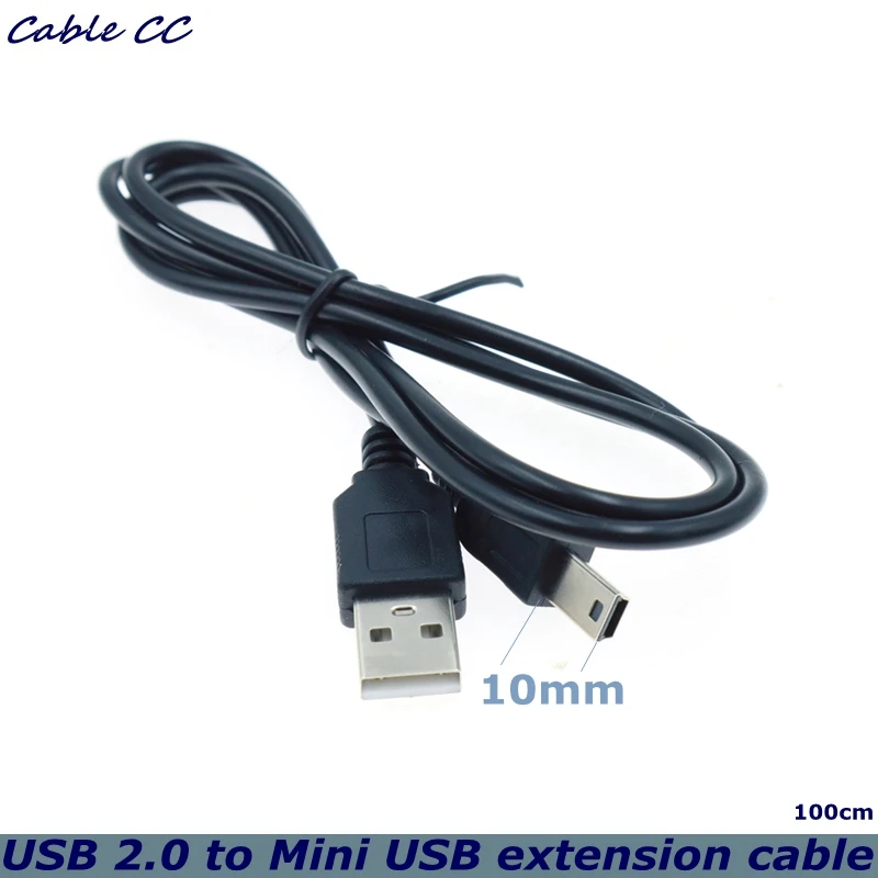 Cable USB extensión 10mm forma T vista lateral