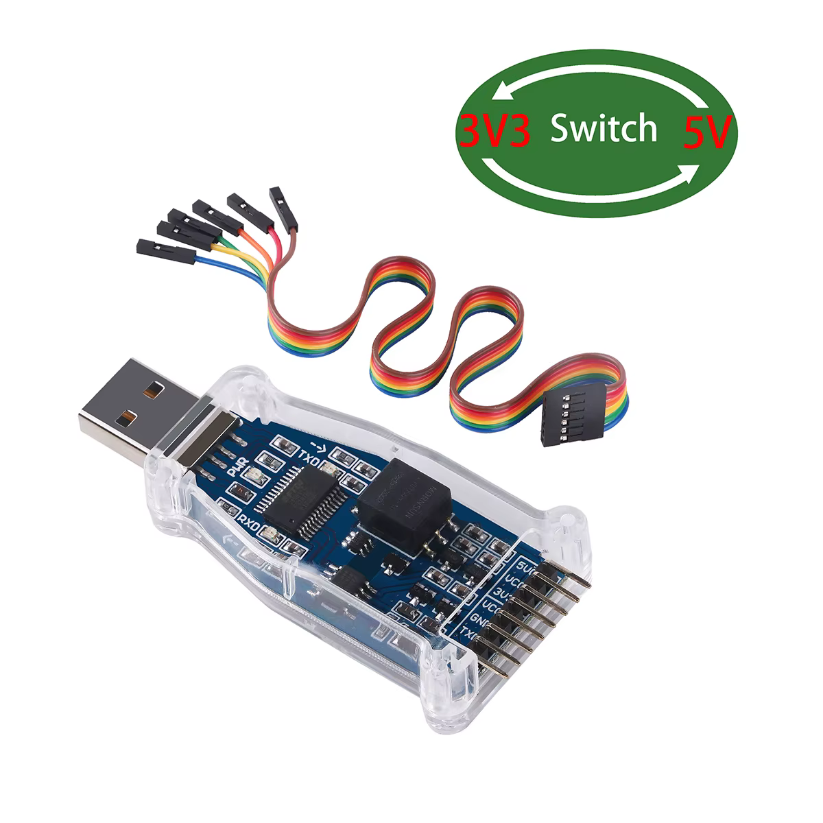 Conexiones del adaptador FTDI