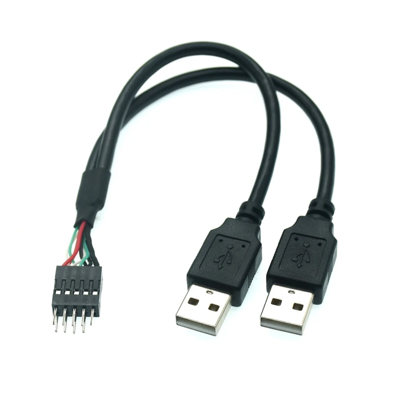 Adaptador Dupont Dual USB A mostrando conectores