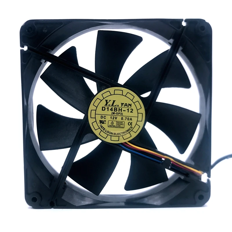 Etiqueta del modelo D14BH-12 y marca Yate Loon