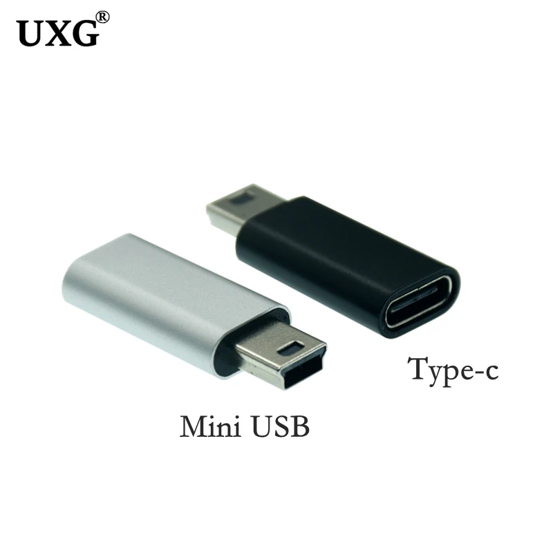 Adaptador USB C a Mini USB 2,0 UXG vista frontal