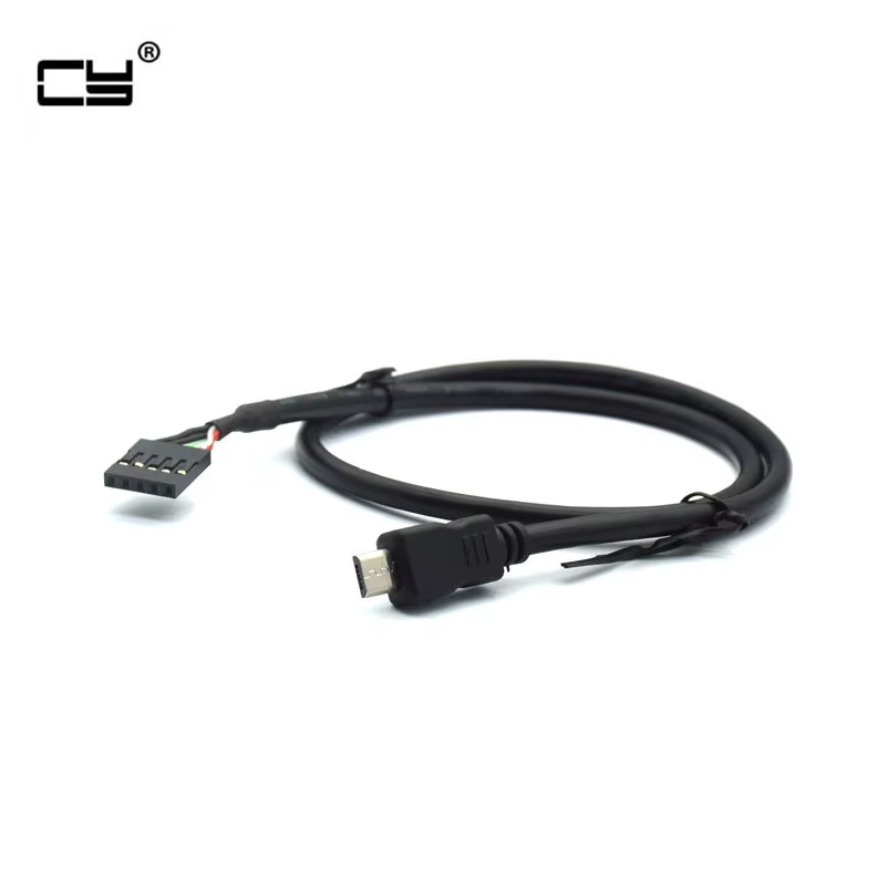 Cable extensor Negro 50CM vista lateral