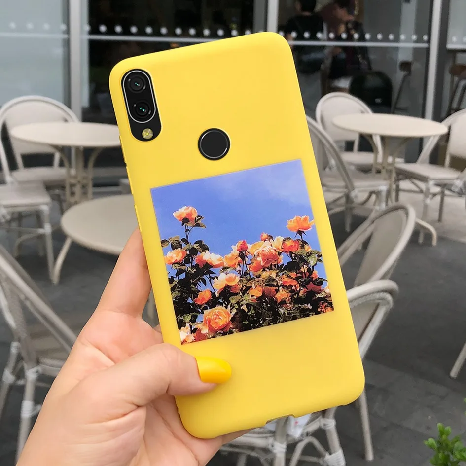 Funda Xiaomi Redmi Note 7 con diseño floral de girasoles