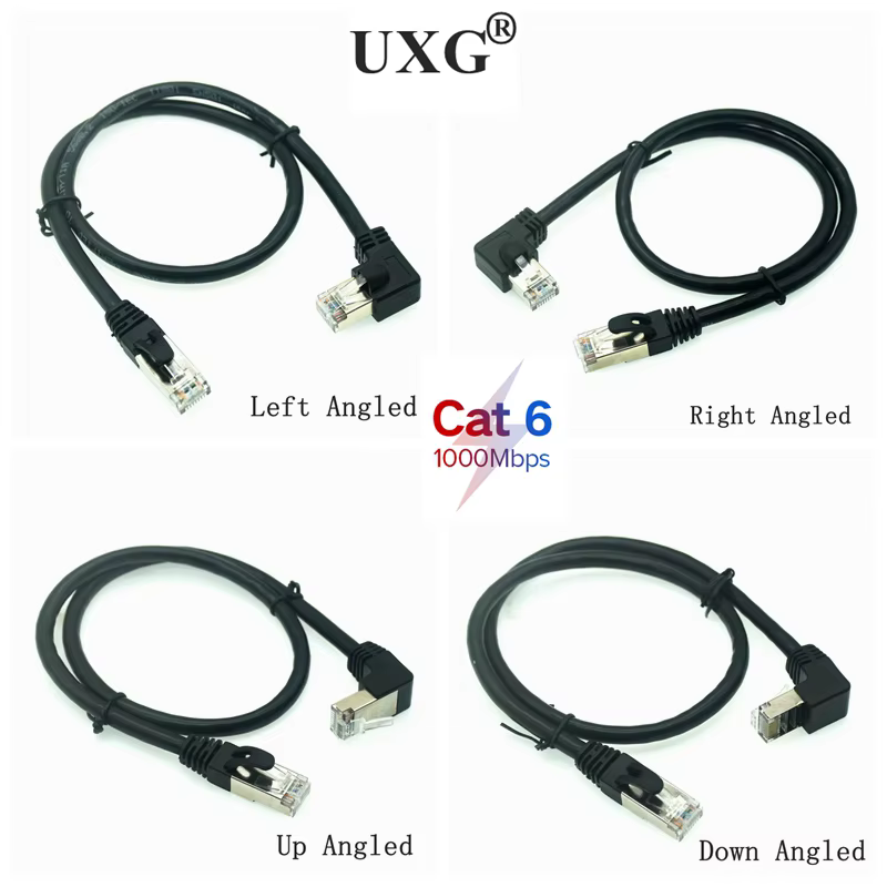 Cable Ethernet Cat6 UXG vista lateral chaqueta PVC