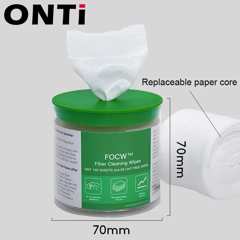 ONTi Toallitas Limpieza Fibra Óptica FTTH – Anti-polvo - imagen 3