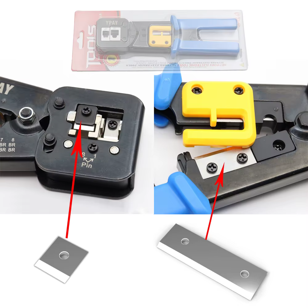 Conector RJ45 y RJ12 para crimpado