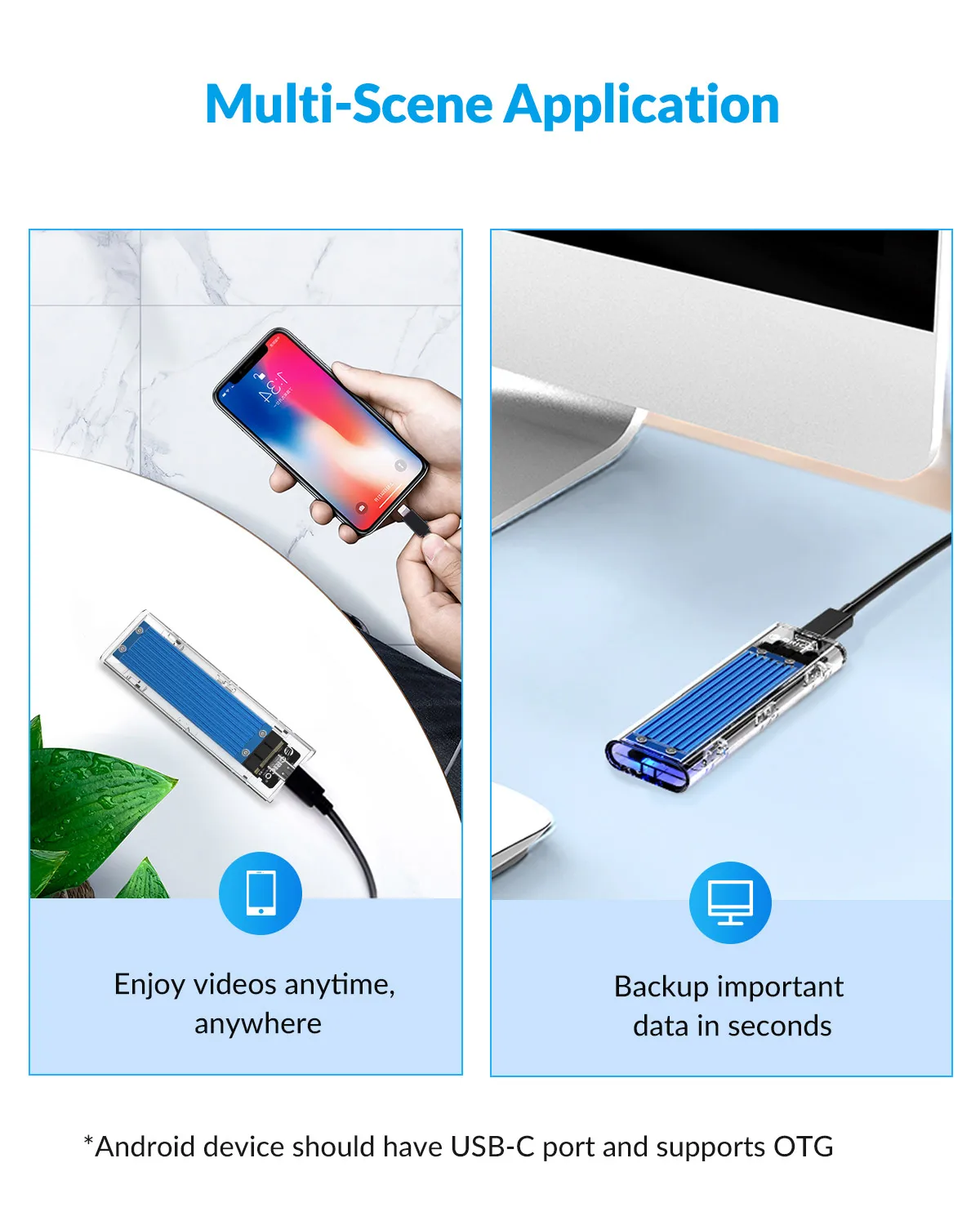 Ejemplo de uso con SSD M.2 instalado