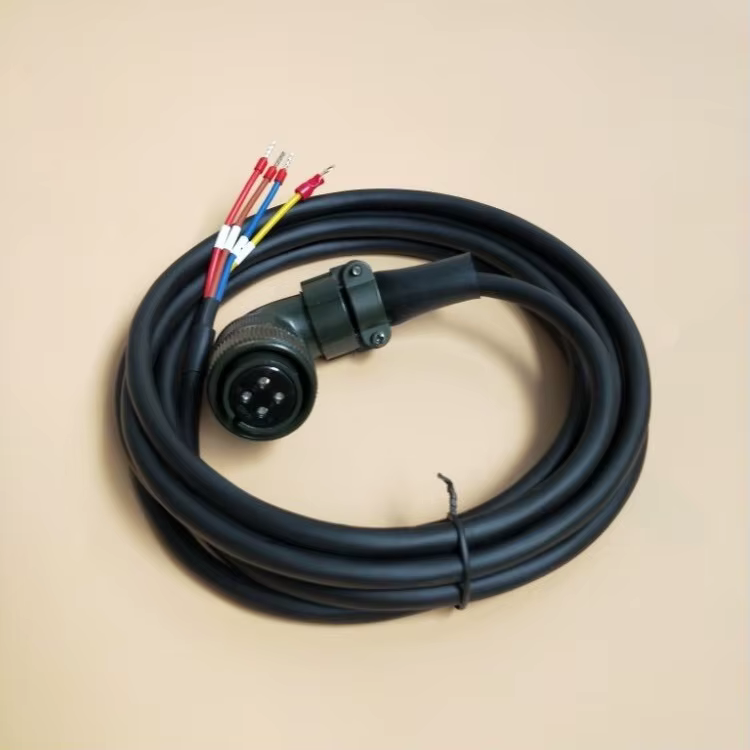 Cable de alimentación para servomotor (vista lateral)