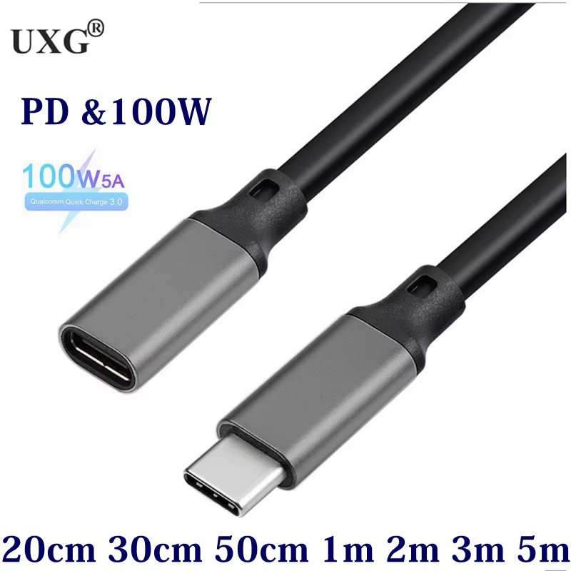 Cable USB-C conectado a portátil