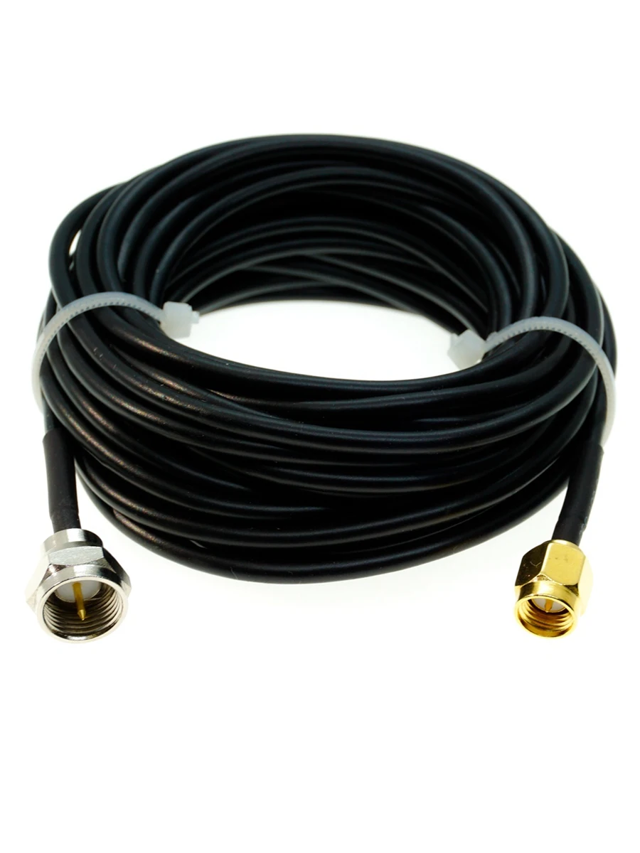 Conector SMA macho a F macho, cable pigtail Jumper RF RG174