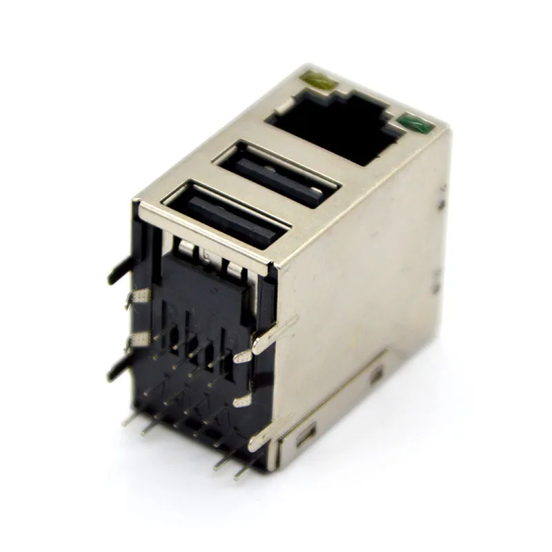 Módulo Conector USB Doble RJ45 – PCB Placas Circuito Impreso</answer>
