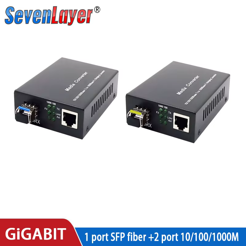 Convertidor Medios SFP Gigabit RJ45 a Fibra Óptica - imagen 3