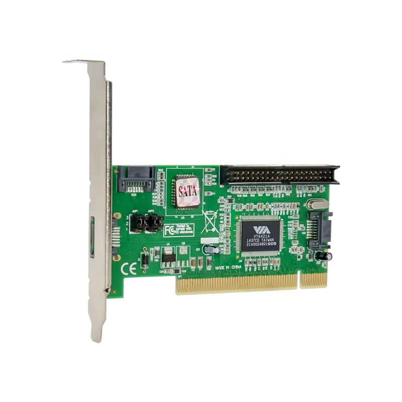Detalle de conectores SATA y controladora