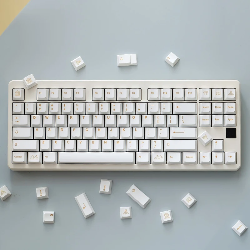 Proceso de instalación de las teclas en el teclado