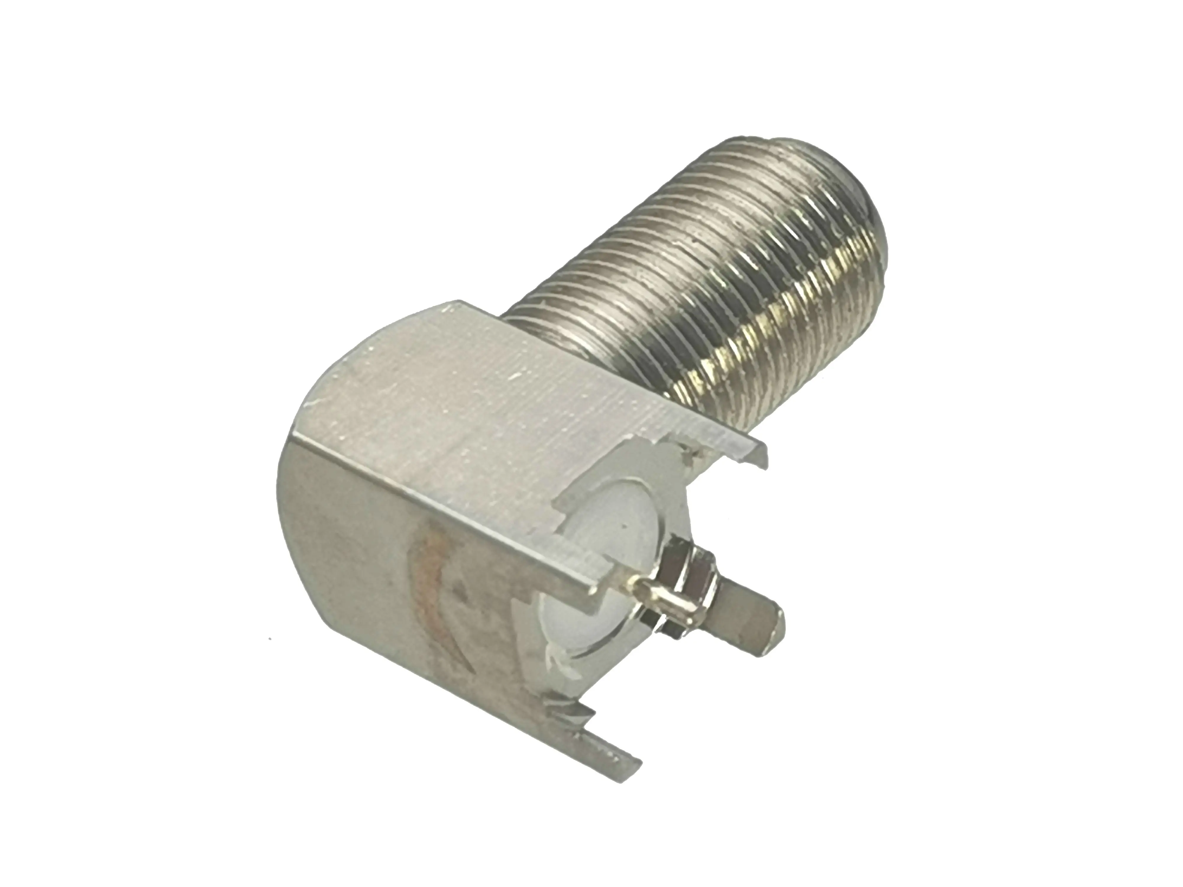 Vista del conector chapado en níquel