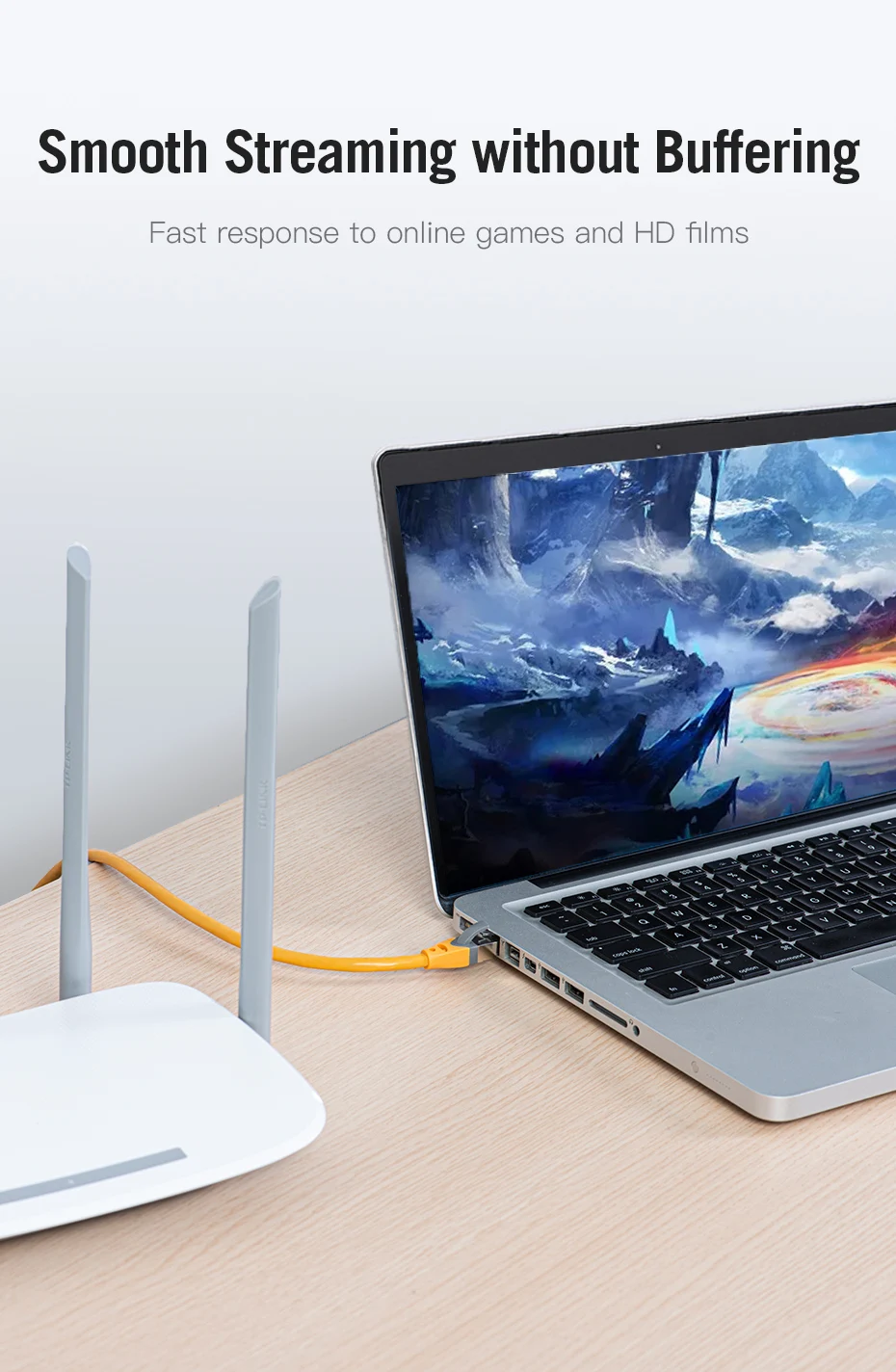 Detalle de la cola anti-fractura del cable