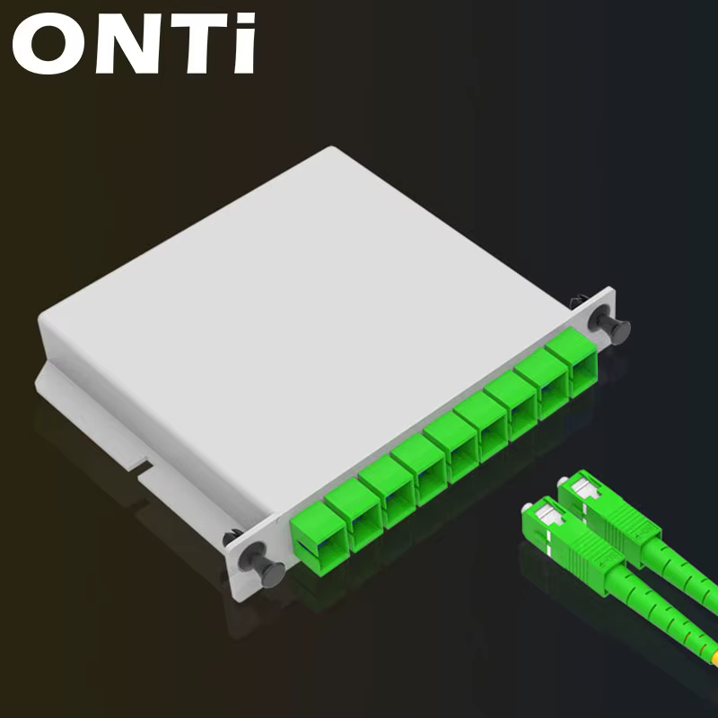 ONTi Caja Divisora FTTH 1x8 SC APC – Splitter PLC - imagen 3