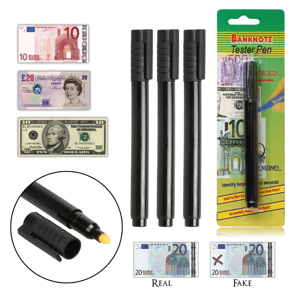 Bolígrafo Detector UV Billetes Falsos Antifraude Portátil - imagen 5