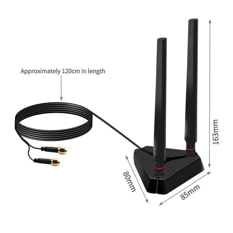AX200 Antena Externa de Alta Ganancia 2.4/5 GHz para PCIE WiFi - imagen 3