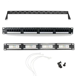 Panel de Parche CAT6 UTP 19" 1U/2U para Rack
