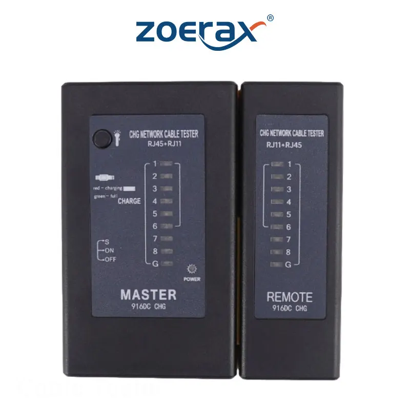 Probador de cable Zoerax con display LED