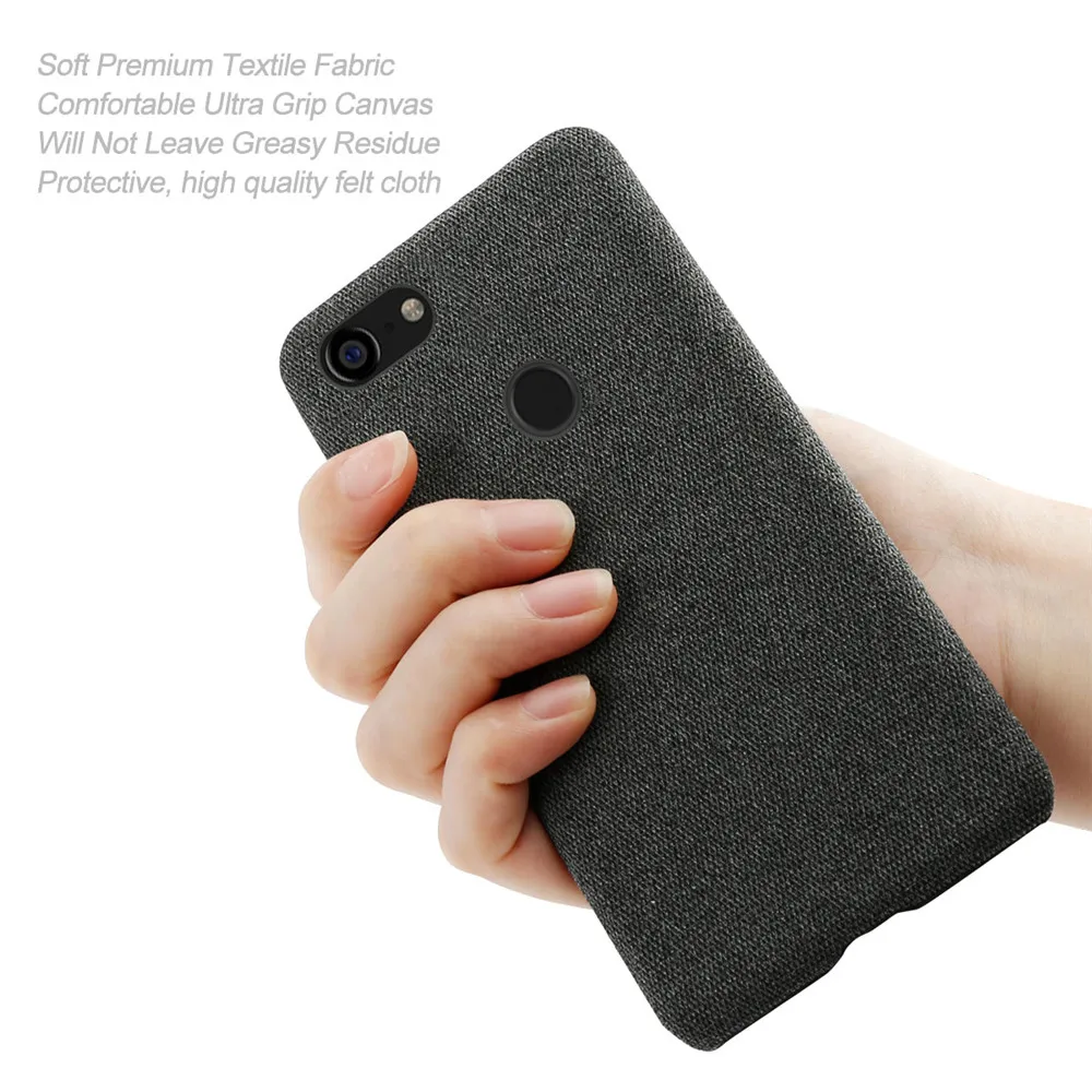 Funda protectora tela suave al tacto para Pixel 3 XL