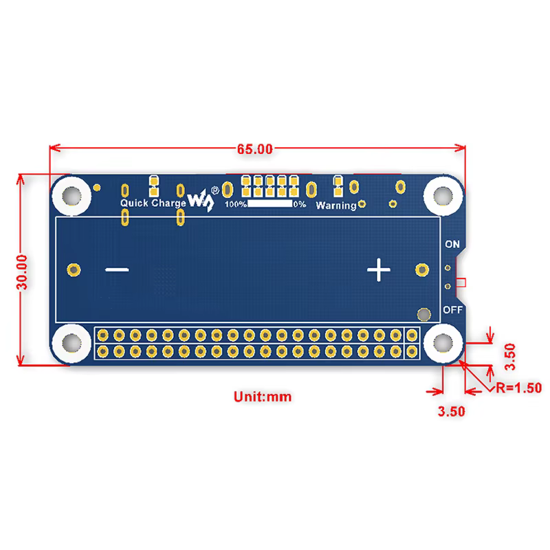 Raspberry Pi 4B Placa de batería de litio SW6106 5 V bidireccional - imagen 5