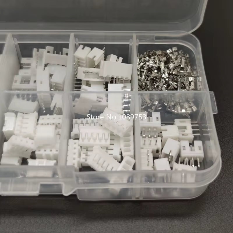 Vista detallada de los terminales de pin recto