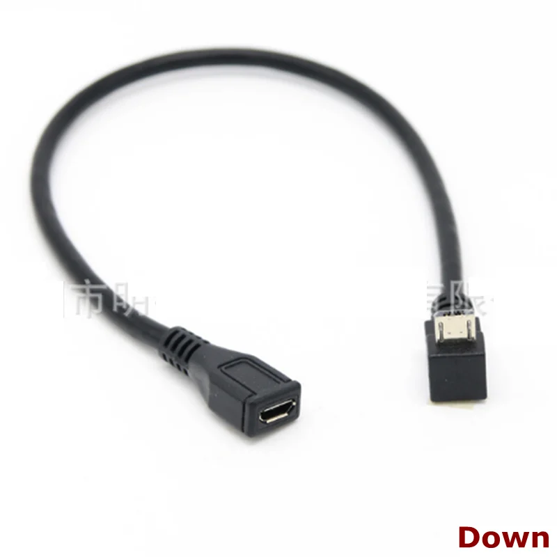 Adaptador Micro USB Hembra 90° Izquierdo/Derecho – Conector Angular - imagen 4