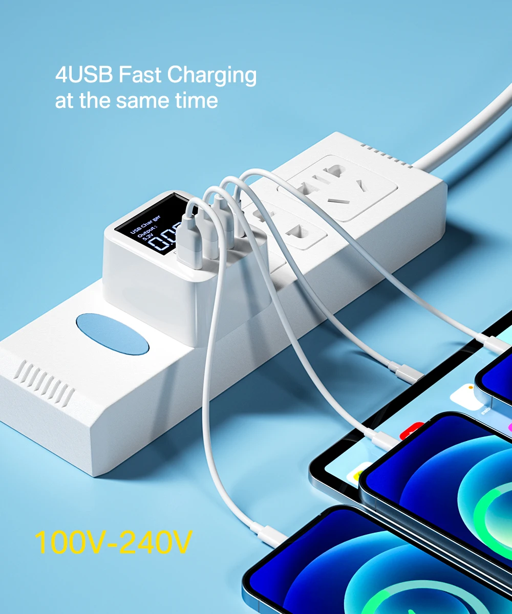 Cuatro puertos USB en uso simultáneo