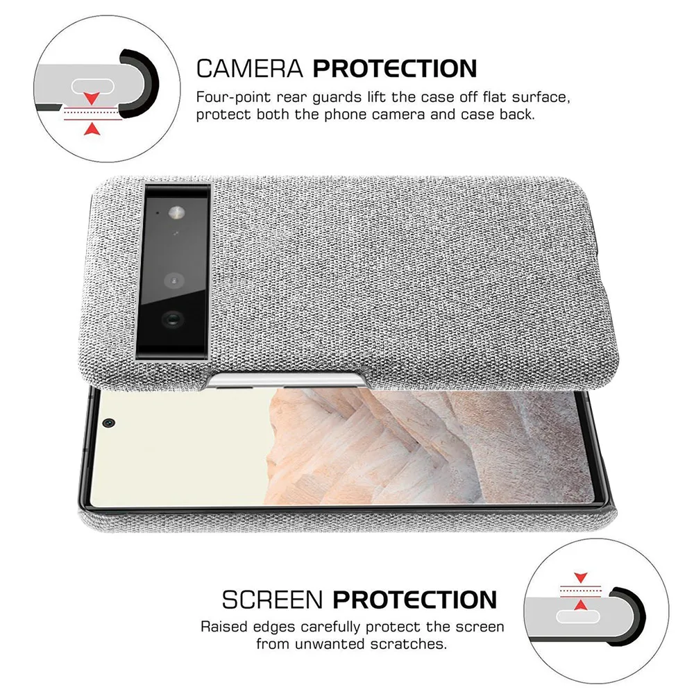 Funda Tela Antideslizante para Google Pixel 6 Pro – Suave - imagen 2