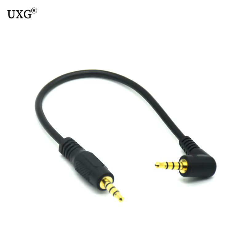 Conector macho recto y angular en mano