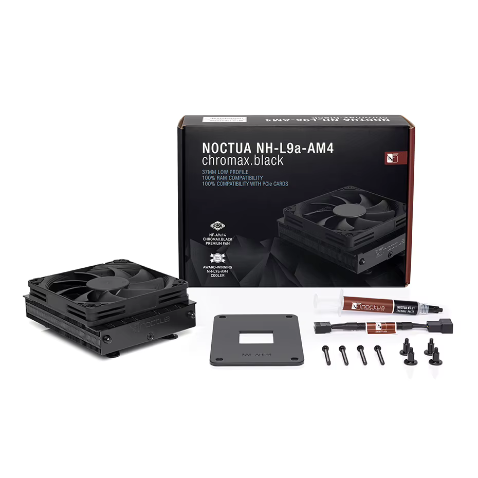Noctua NH-L9a-AM4 Chromax - Refrigerador CPU Bajo Perfil silIENCIOSO AMD AM4 - imagen 2