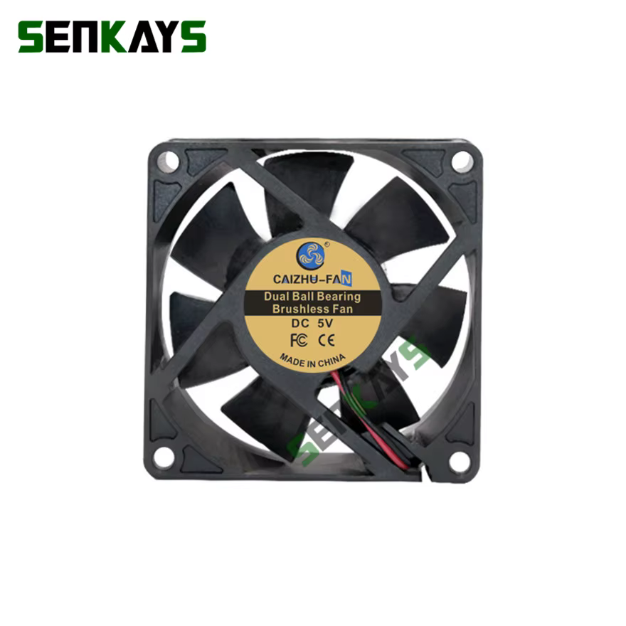 Ventilador instalado en caja
