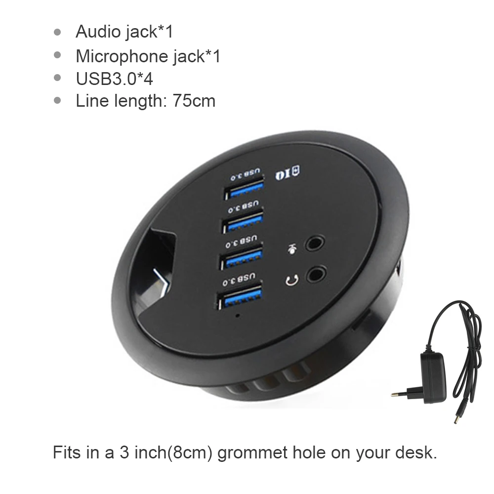 Hub USB-C 3.0 con Lector SD/TF - Escritorio