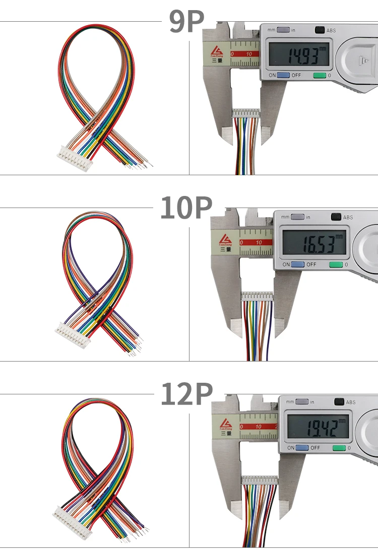 Vista frontal del conector