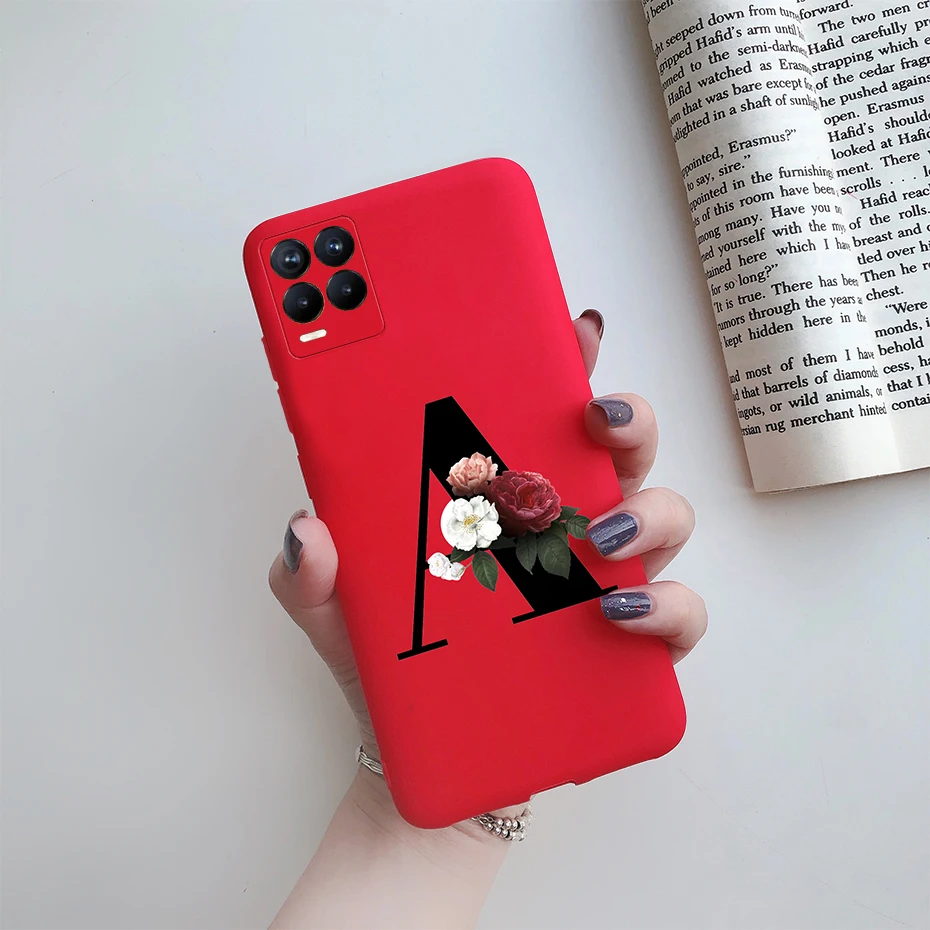 Funda de silicona con diseño floral en tonosrosa