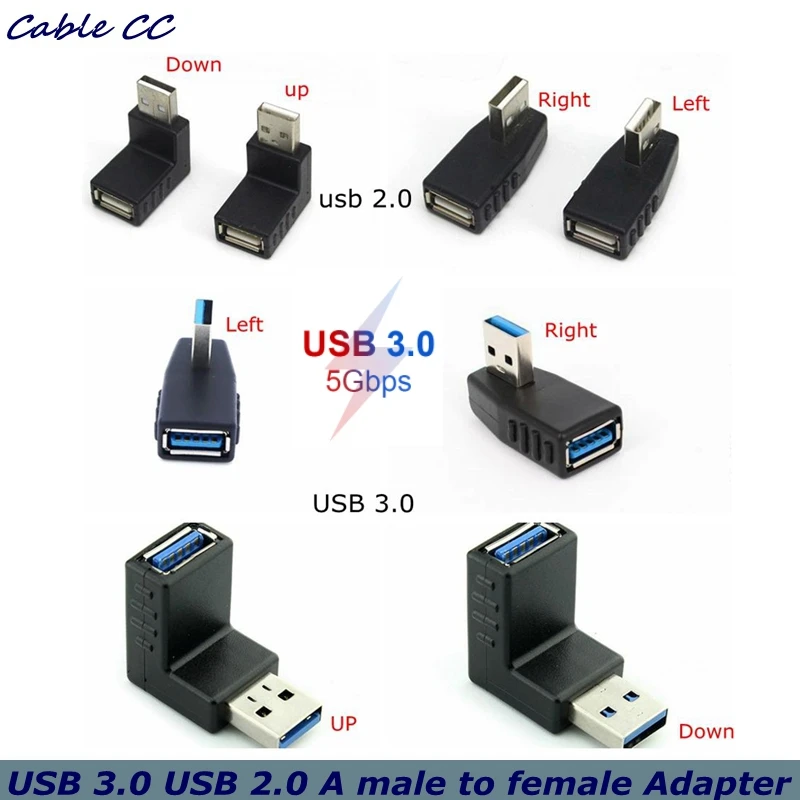 Conector USB 3.0 ángulo superior
