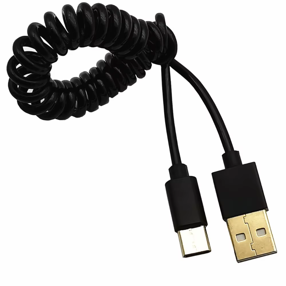 Cable guardado en forma de espiral