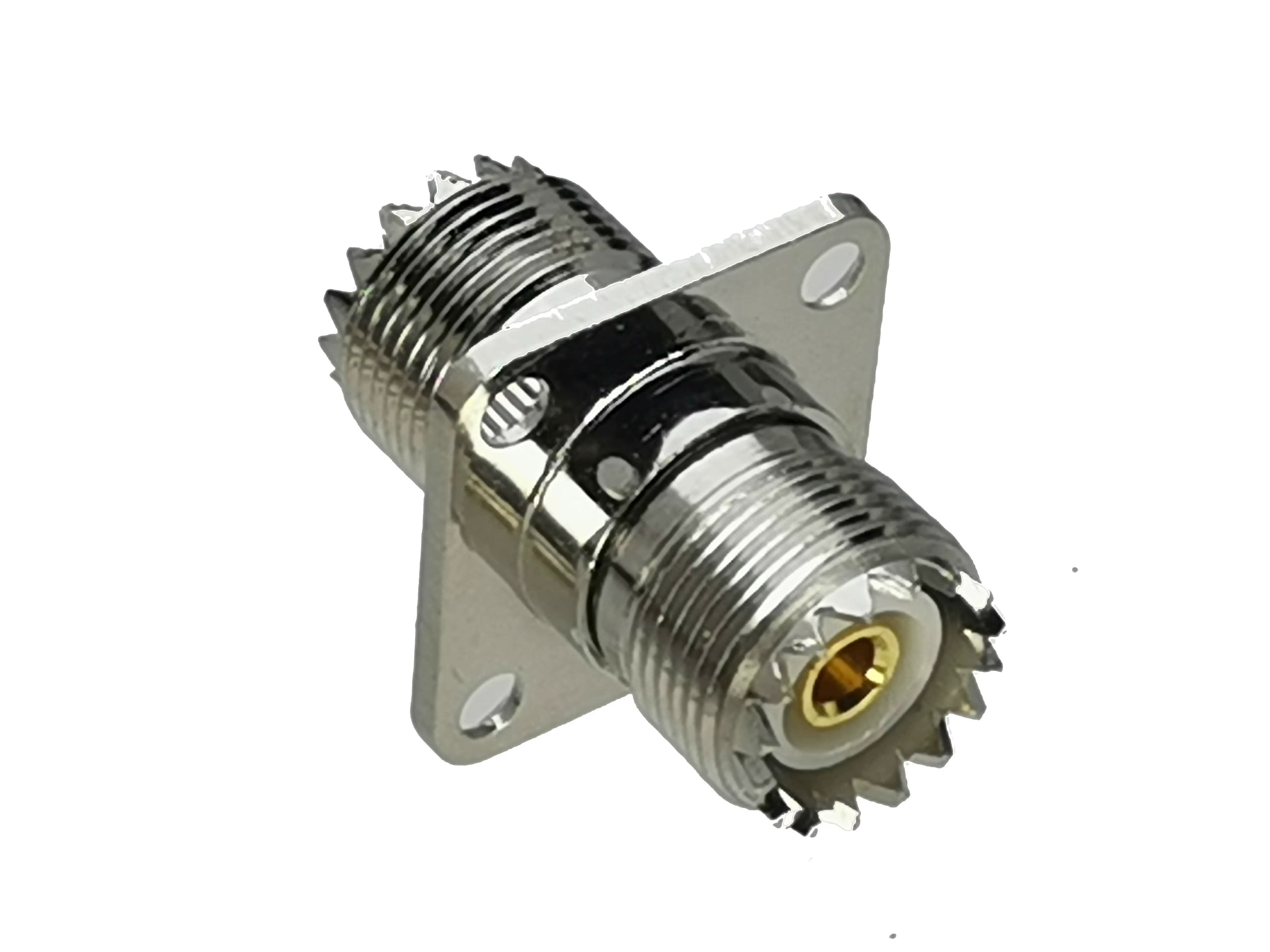 Conector UHF con brida
