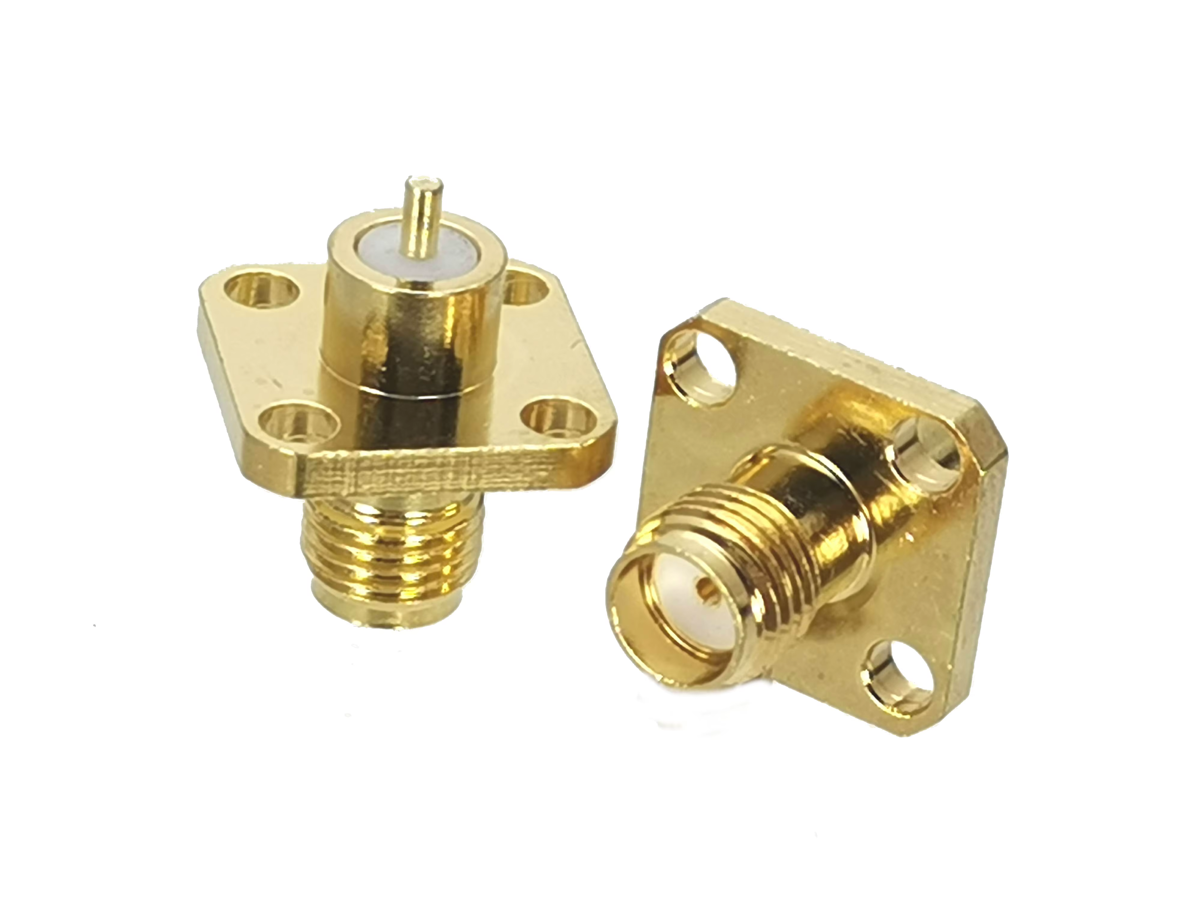 Conector SMA hembra vista frontal