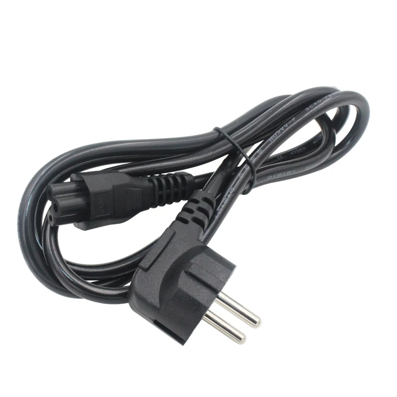 Cable de alimentación trébol C5 a enchufe europeo UXG 1,5 metros