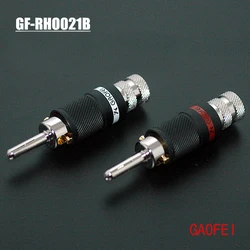 Gaofei Conector Banana Hi-Fi Chapado en Rodio