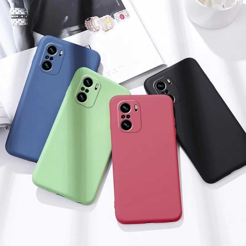 Funda de silicona Youthsay para Xiaomi Poco F3 en color negro