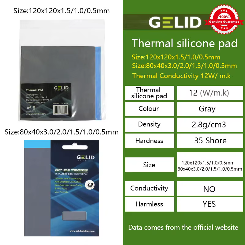 GELID GP-EXTREME – Placa Silicona Disipación Térmica Alta Densidad - imagen 2