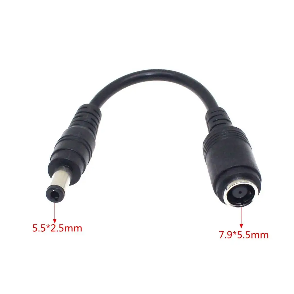Adaptador DC 7,9×5,5 a 5,5×2,5 mm para portátiles Asus y Lenovo