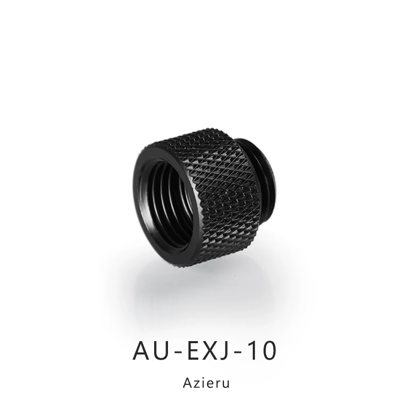 Extensión 7,5 mm negro y plateado