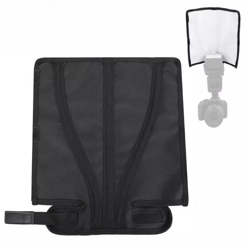 Difusor plegado dentro de una mochila de cámara