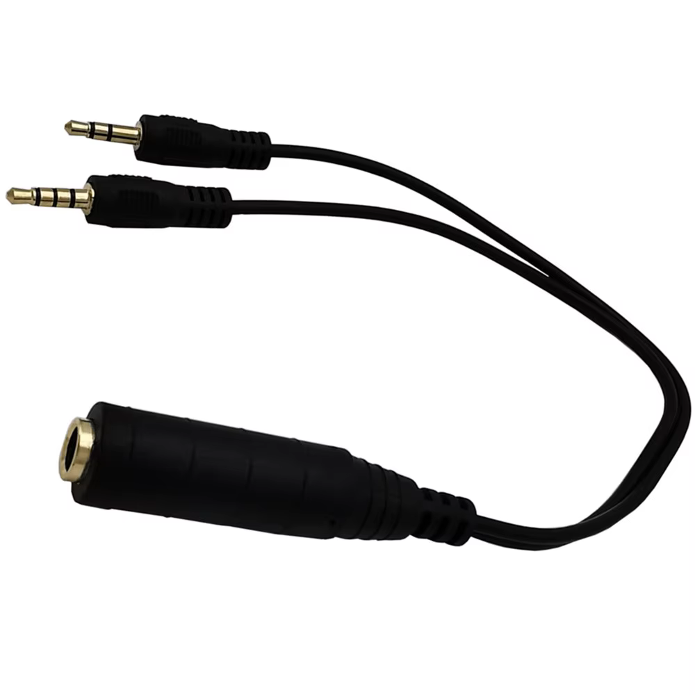 Cable adaptador estéreo UXG con conectores 6,35mm y 3,5mm